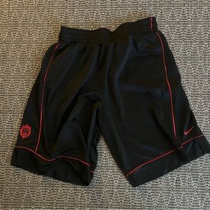 Lebron Dri Fit Basketball Shorts Mens XL Style#397669-013 Black/Red